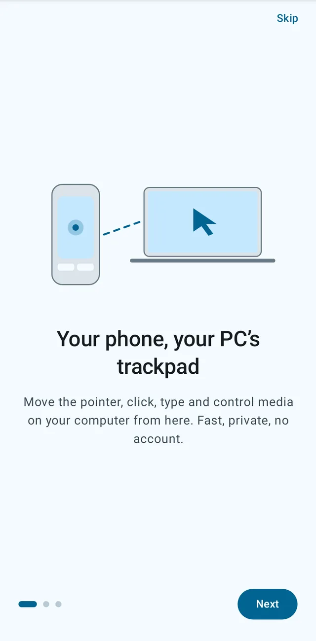 The first screen of the walkthrough.